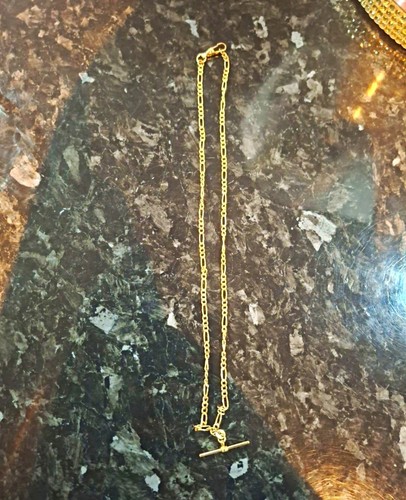 Vintage 9ct gold figaro chain - 9ct,