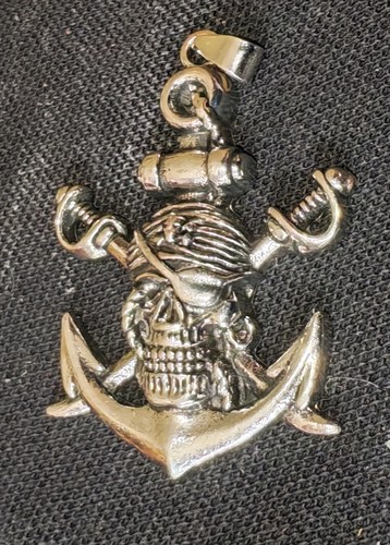 Pirate skull anchor - pirate, jewelry