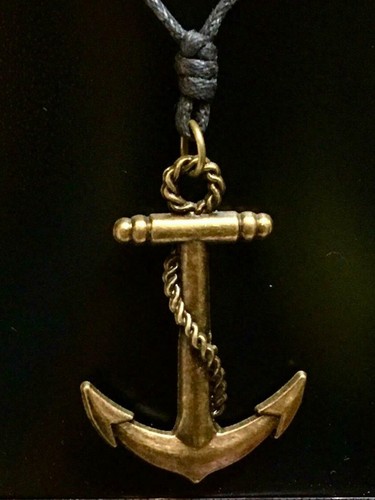 Anchor bronzed pendant pirate - anchor,