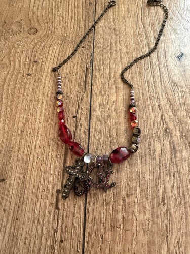 Pilgrim necklace red - necklace,