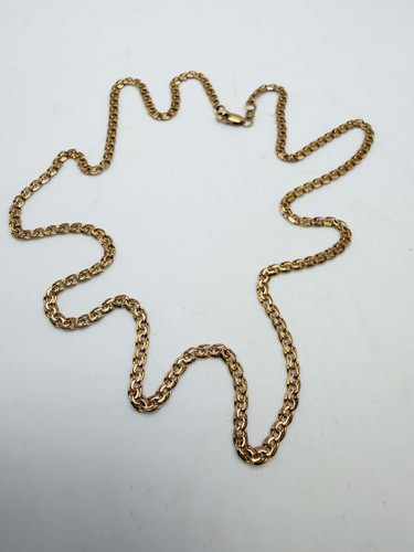 9ct double anchor link chain - anchor,