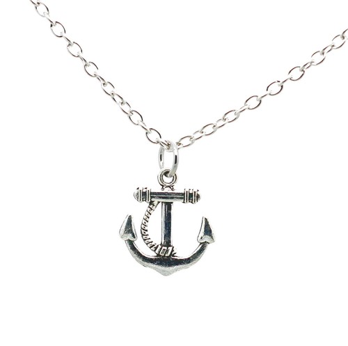 Ships anchor metal pendant - anchor,