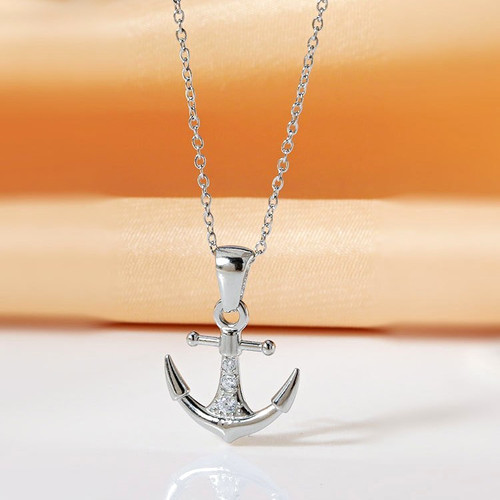 Anchor nautical charm pendant - nautical,