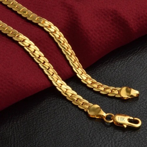 18k gold inch herringbone - 18k,