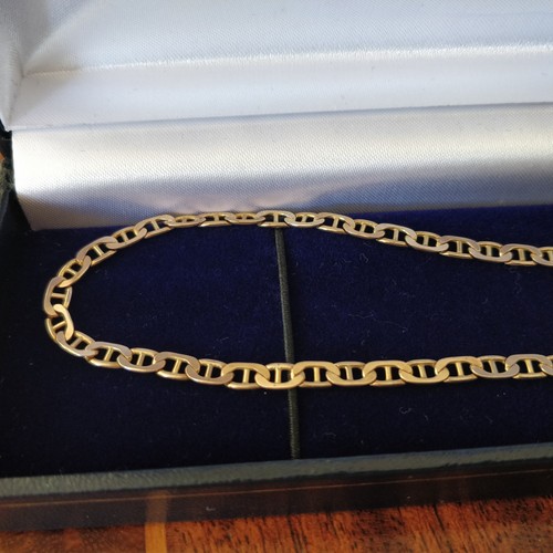9ct gold anchor link - , necklace
