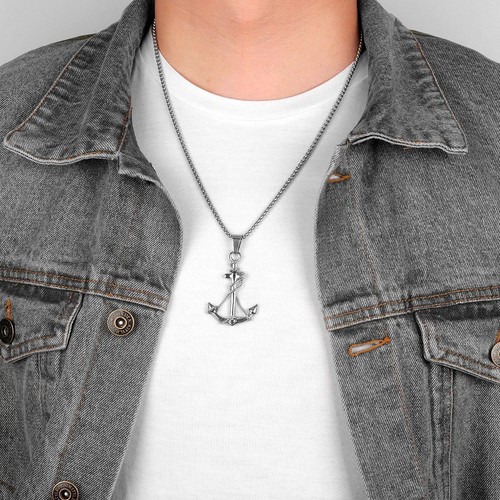 Men women silver - silver, anchor