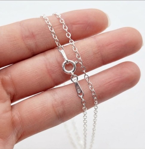 Silver rolo necklace chain - silver,