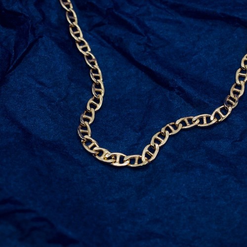14ct yellow gold anchor - 14ct, chain