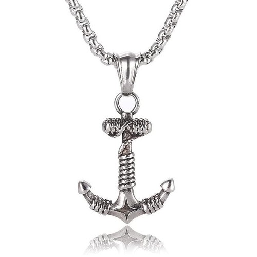 Silver chain anchor designer - silver,