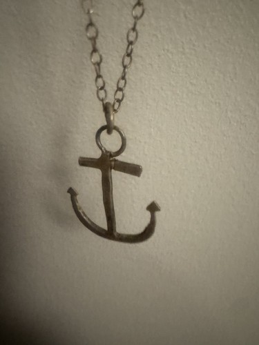 Handmade silver mini anchor - handmade,