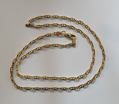 9ct yellow gold anchor chain - 9ct,