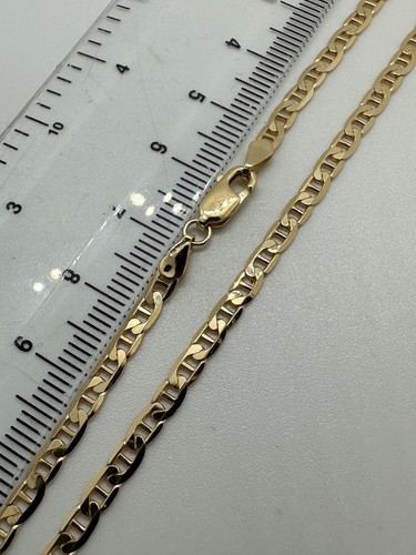 9ct yellow gold 3mm - gold, anchor